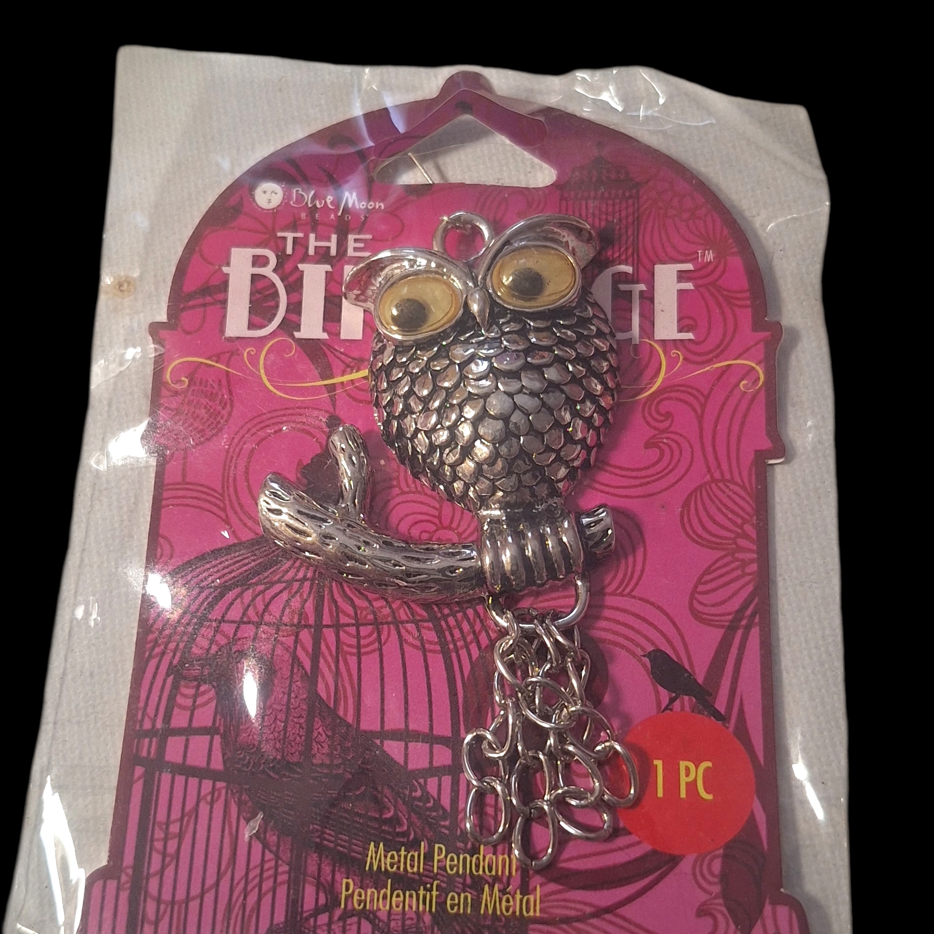 Silver Owl Pendant 2.5